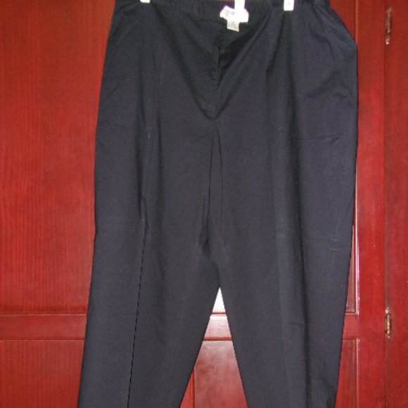 Cotton Black Pant-Size 22 - Picture 1 of 2